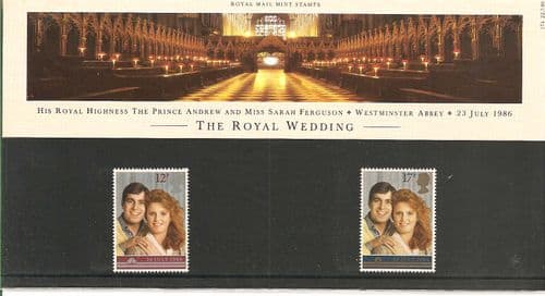 1986 Royal Wedding Presentation Pack Number 174