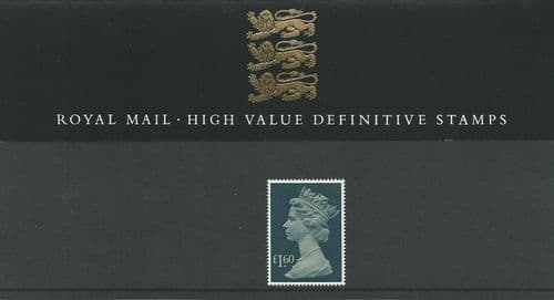 1987 Pack 14 Machin High Value (Definitive Stamp Presentation Packs)