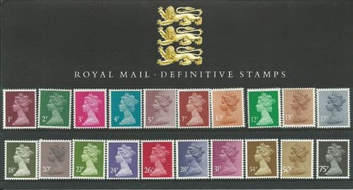 1987 Pack _9 Machin (Definitive Stamp Presentation Packs)