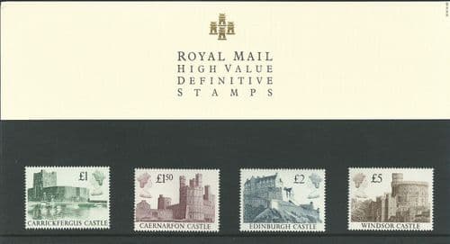 1988 Pack 18 Castles High Value (Definitive Stamp Presentation Packs)
