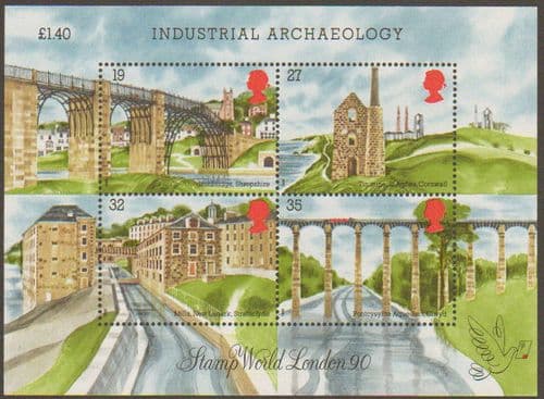 1989 MS1444 Industrial Archaeology Miniature Sheet