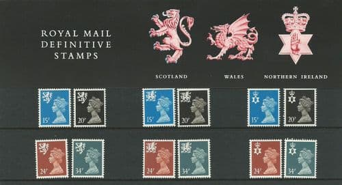 1989 Pack 20 Three Regions (Definitive Stamp Presentation Packs)