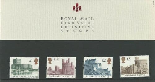 1992 Pack 27 Castles High Value (Definitive Stamp Presentation Packs)