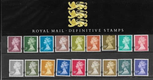 1995 Pack 34 Machin (Definitive Stamp Presentation Packs)