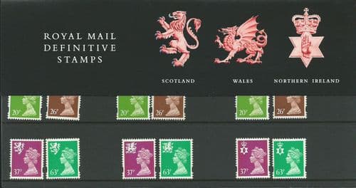 1996 Pack 36 Three Regions (Definitive Stamp Presentation Packs)