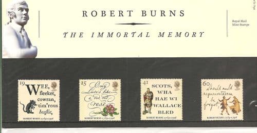 1996 Robert Burns Presentation Pack Number 264