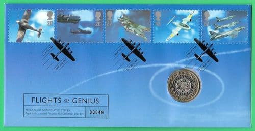 1997 RMC12 British Aircraft Designers Coin Cover