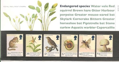 1998 Endangered Species Presentation Pack Number 284