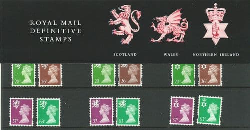 1998 Pack 42 Three Regions (Definitive Stamp Presentation Packs)