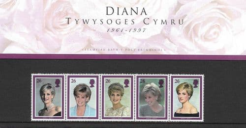 1998 Princess Diana  (Welsh Version) Presentation Pack