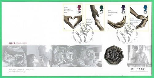 1998 RMC15 NHS 50th Anniversary Coin Cover