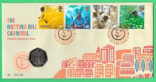 1998 RMC16 Notting Hill Carnival Coin Cover