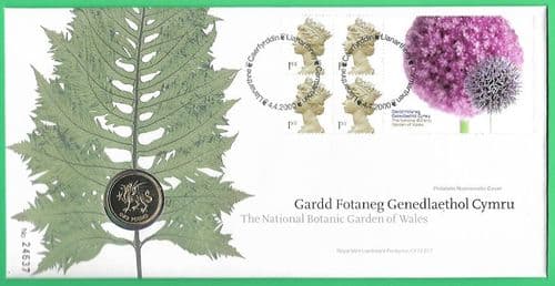 2000 RMC22 National Botanical Garden of Wales Coin Cover