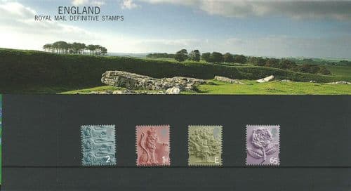 2001 Pack 54 England Regional (Definitive Stamp Presentation Packs)