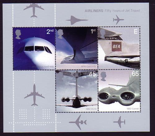 2002 MS2289 Airliners Miniature Sheet