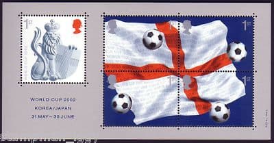 2002 MS2292 Football World Cup Miniature Sheet