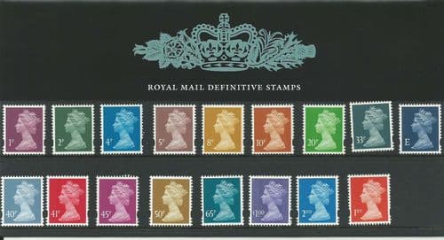 2002 Pack 57 Machin (Definitive Stamp Presentation Packs)