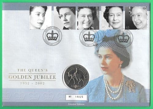 2002 RMC29 Golden Jubilee Coin Cover