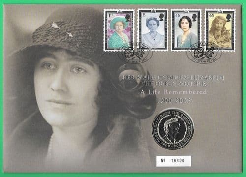 2002 RMC32 Queen Mother Commemoration Coin Cover