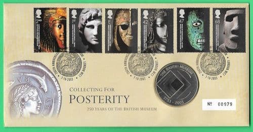 2003 RMC36 British Museums 250th Anniversary Medallic Coin Cover