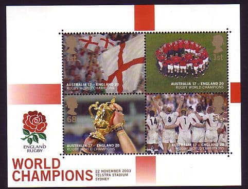 2003 MS2416 Rugby Miniature Sheet