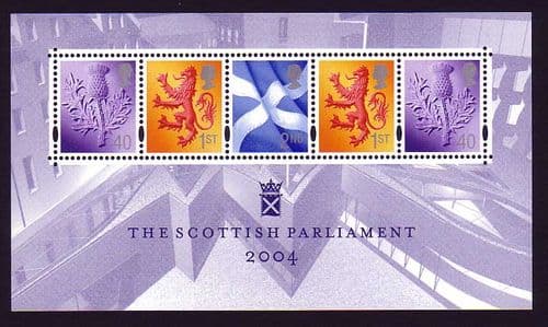 2004 MSS152 Scottish Parliament Miniature Sheet