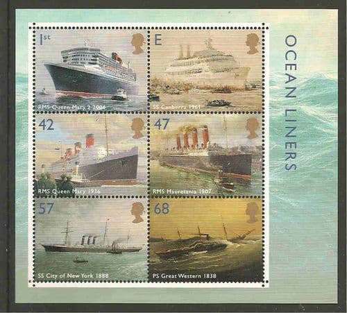 2004 MS2454 Ocean Liners Miniature Sheet