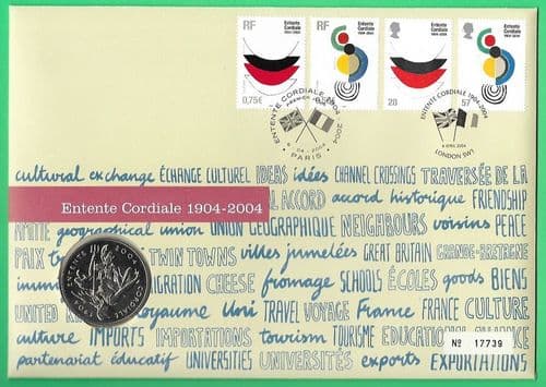 2004 RMC38 Entente Cordiale Coin Cover