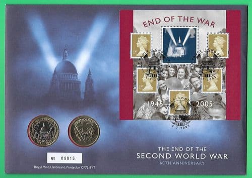 2005 RMC45 End of the War 60th Anniversary Coin Cover