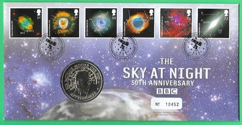 2007 RMC54 The Sky at Night 50thth Anniversary Medallic Coin Cover