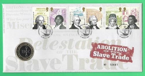 2007 RMC55 Abolition of the Slave Trade Bicentenary Coin Cover