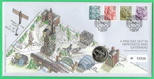 2007 RMC56 England Definitives Coin Cover