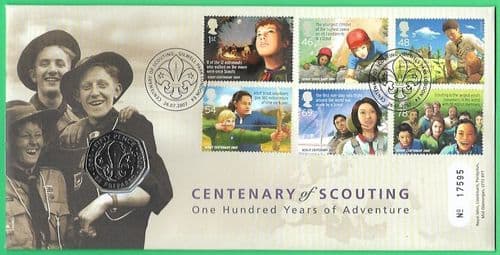 2007 RMC59 Scouting Centenary Coin Cover