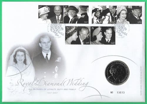 2007 RMC60 Diamond Wedding Coin Cover