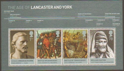 2008 MS2818 Kings & Queens Houses of Lancaster & York Miniature Sheet