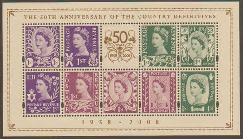 2008 MS NI-153 50th Anniversary of the Country Definitives NI153
