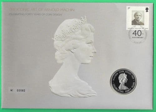 2008 RMC63 First Machin Coin 40th Anniversary Medallic Coin Cover