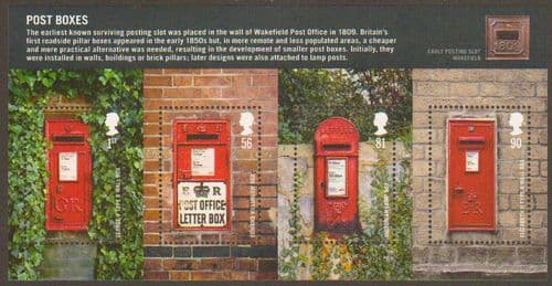 2009 MS2954 Post Boxes Miniature Sheet