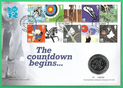 2009 RMC76 Countdown to London 2012 Olympic Games Coin Cover