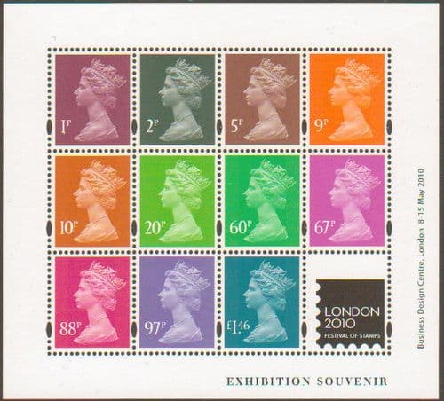 2010 MS3073  Matthews Colour Palette Miniature Sheet