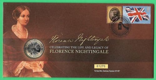 2010 RMC84 Florence Nightingale Coin Cover