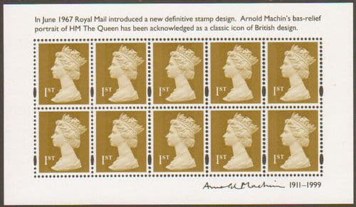 2011 MS3222 Arnold Machin Miniature Sheet