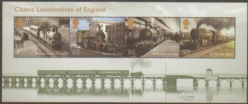 2011 MS3144 Classic Locomotives of England Miniature Sheet