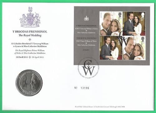 2011 RMC96 Royal Wedding Coin Cover