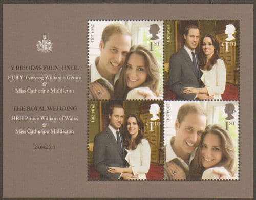 2011 MS3180 Royal Wedding Miniature Sheet