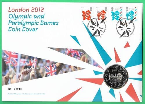 2012 RMC111 Olympic and Paralympic Games Coin Cover