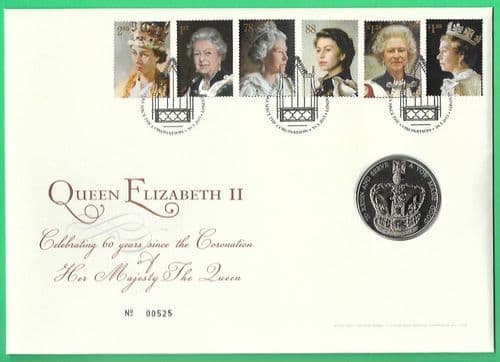 2013 RMC131 60th Anniversary Coronation - Royal Portraits Coin Cover