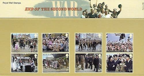 2020 Pack Number 585 End of the Second World War (Combined) Presentation Pack