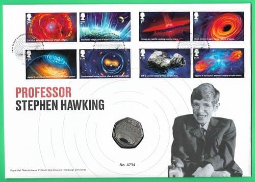 2020 RMC187 Professor Stephen Hawkin Coin Cover