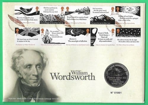 2020 RMC190 William Wordsworth Coin Cover